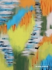 Orange/Türkis, 80 x 60 cm